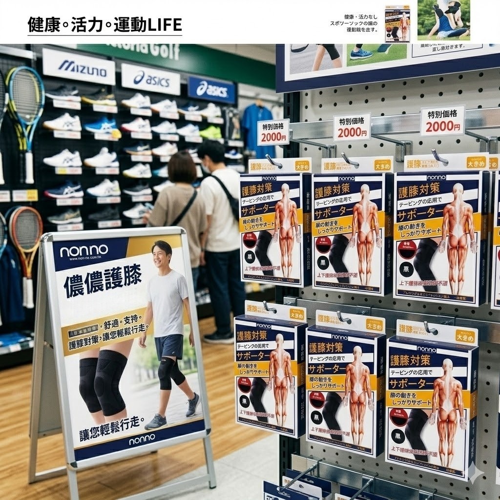 日本技術 儂儂 non-no 繃帶加壓式 護膝/護肘 2入裝 — 圖 4