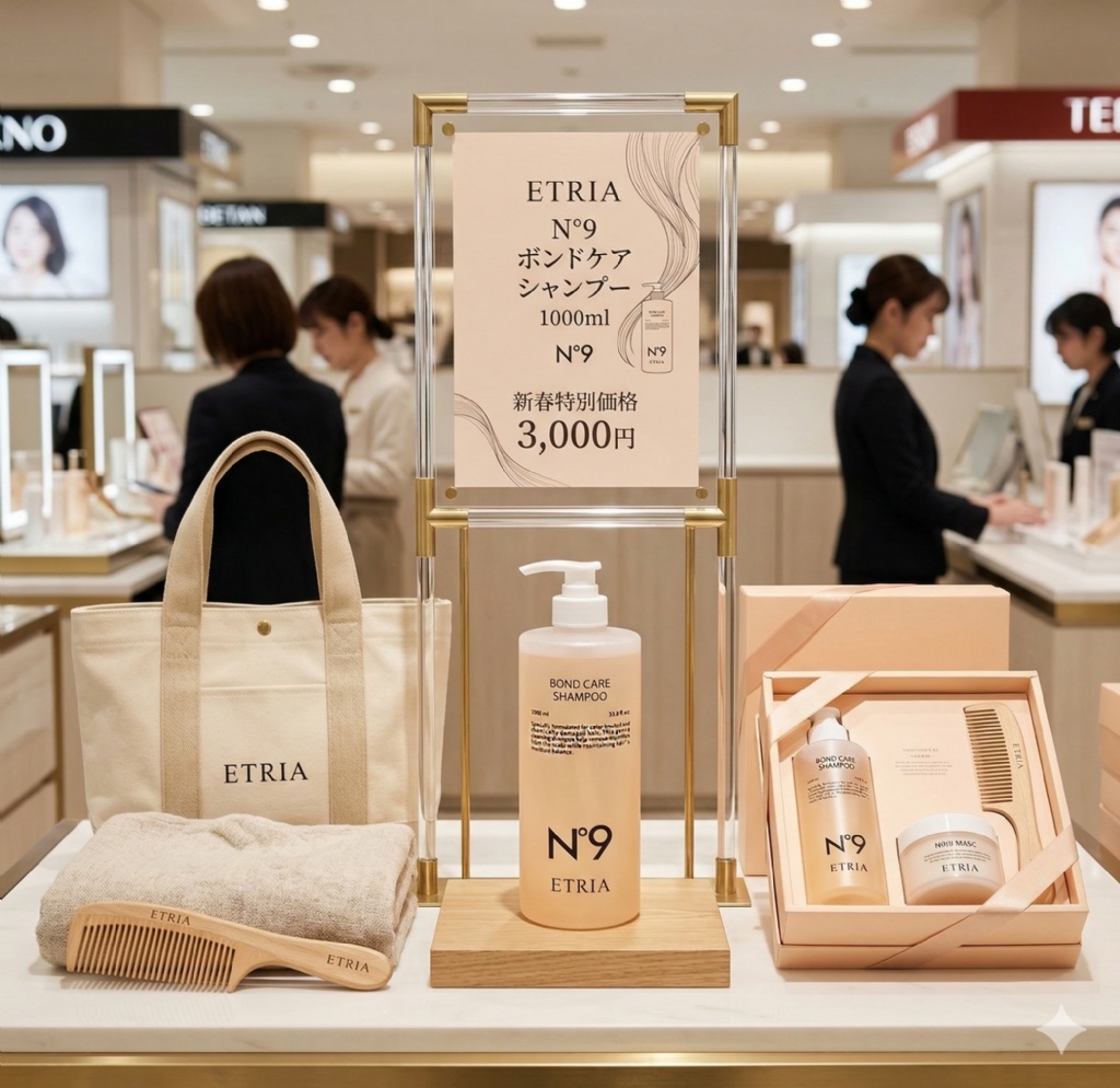 一洗爛髮重生  N°9 ETRIA 染燙修護洗髮精 1000ml 霸王瓶 — 圖 4
