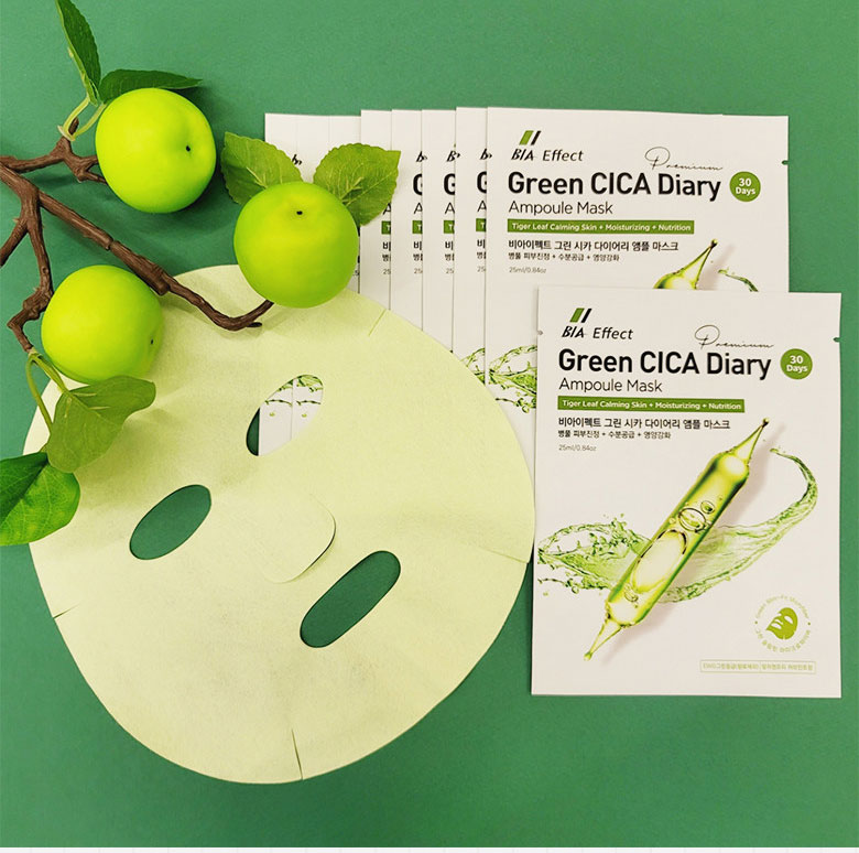 韓國 BIA CICA Diary 積雪草安瓶痘肌清爽呵護精華面膜25ml x10片 單袋 — 圖 9