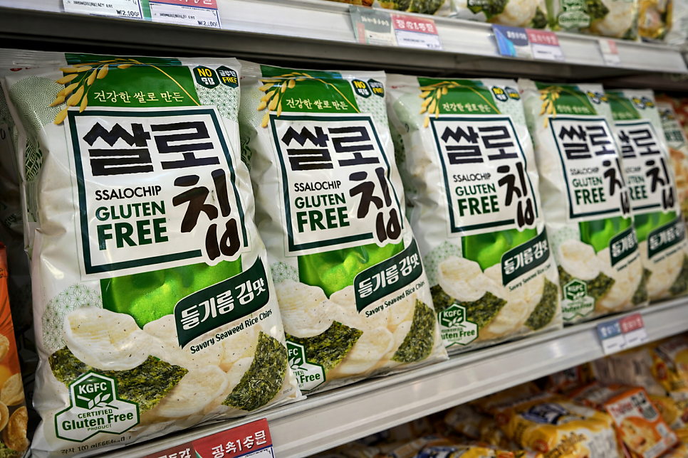 空運團-韓國 LOTTE 樂天 SSALOCHIP 紫蘇油海苔米餅50g 單包 — 圖 2