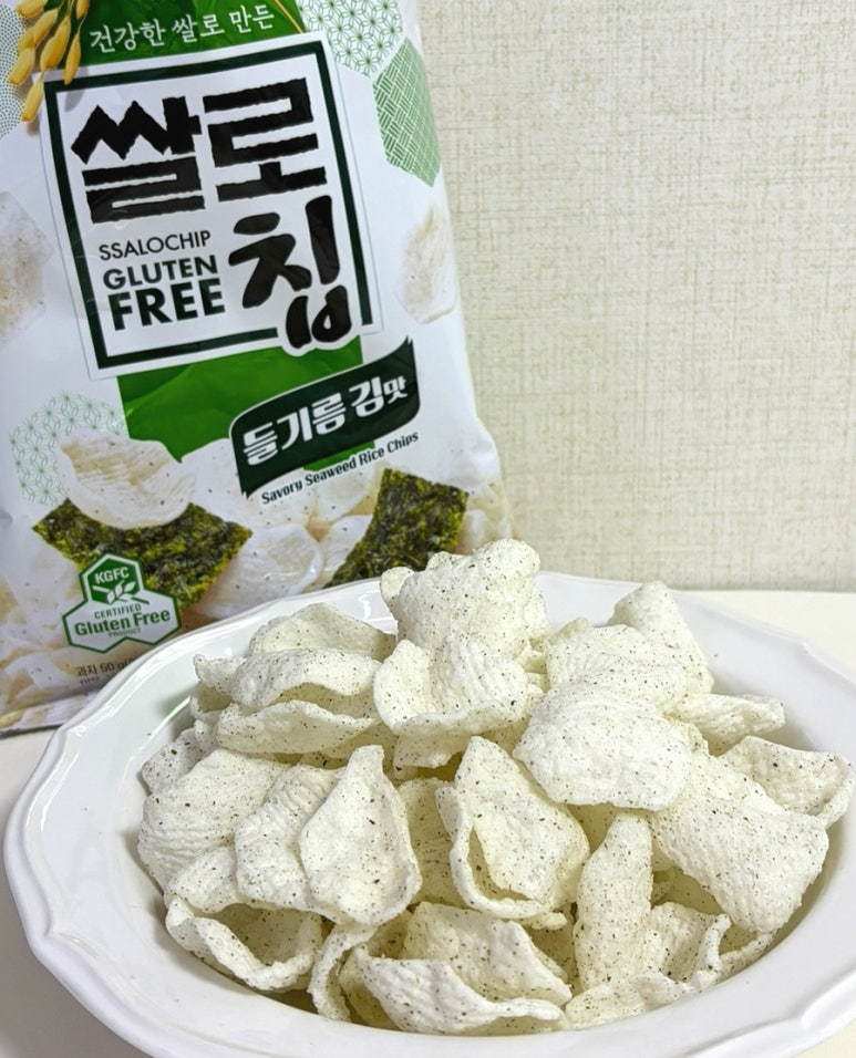 空運團-韓國 LOTTE 樂天 SSALOCHIP 紫蘇油海苔米餅50g 單包 — 圖 7