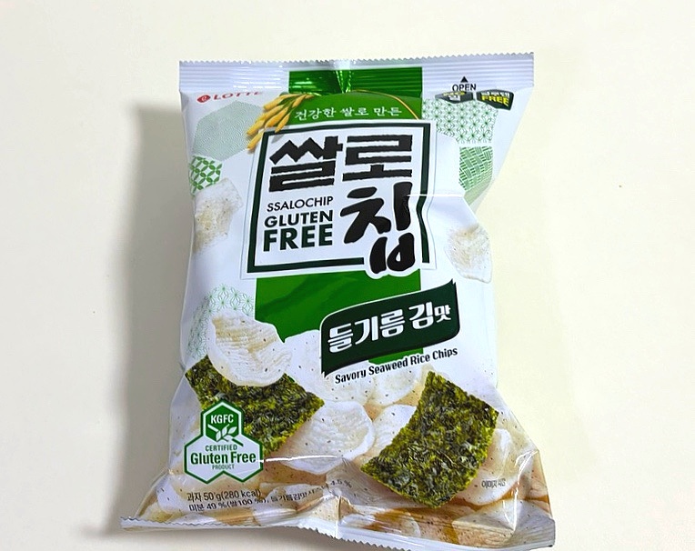 空運團-韓國 LOTTE 樂天 SSALOCHIP 紫蘇油海苔米餅50g 單包 — 圖 8