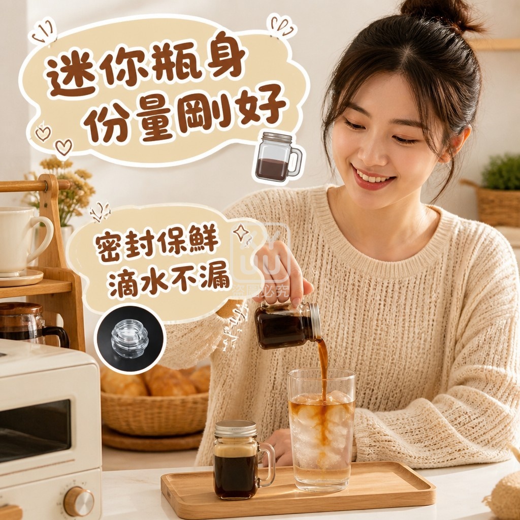 (5個)迷你玻璃把手分裝瓶 — 圖 3