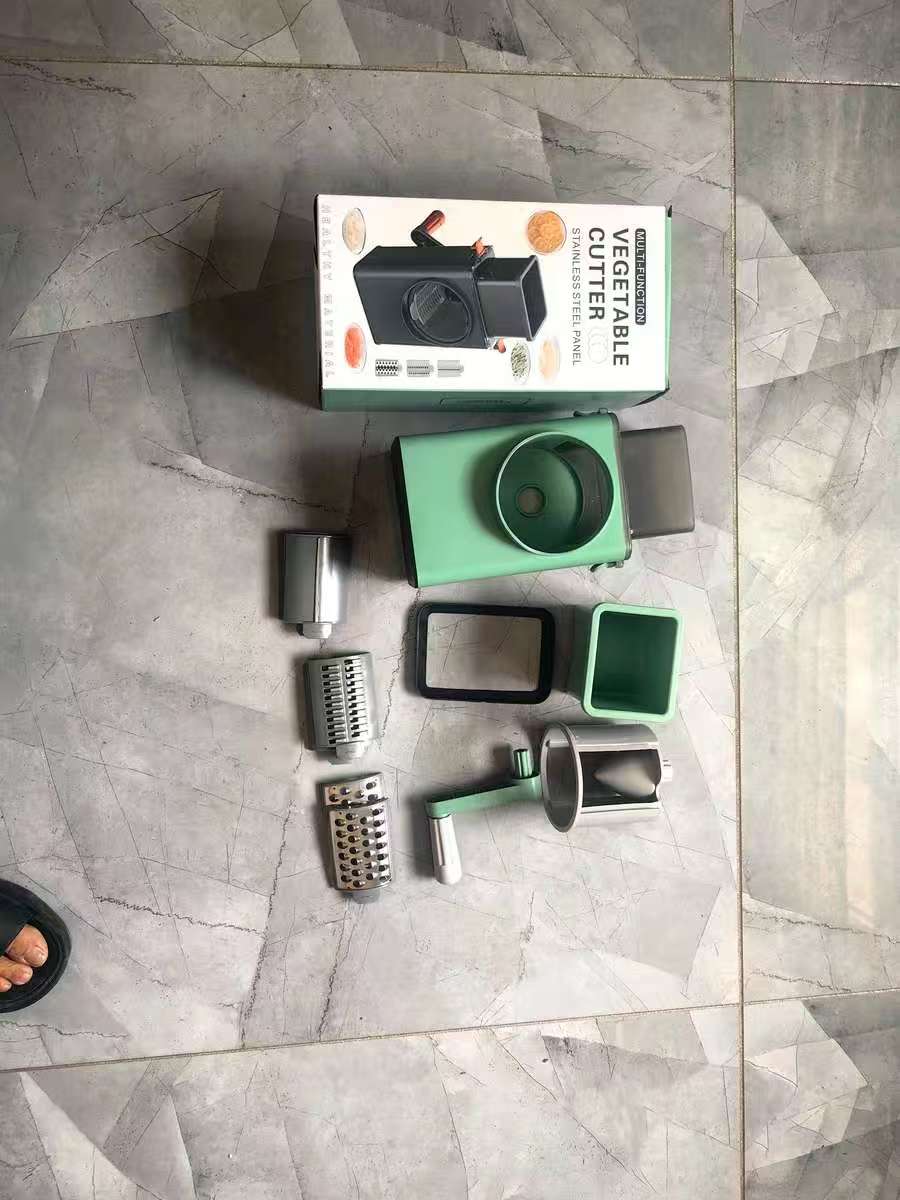 輕鬆料理三合一手搖滾筒式多功能切菜刨絲器 — 圖 6