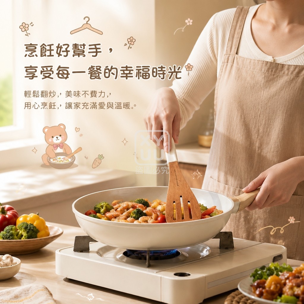 耐高溫烏檀木鍋鏟 2入 — 圖 3