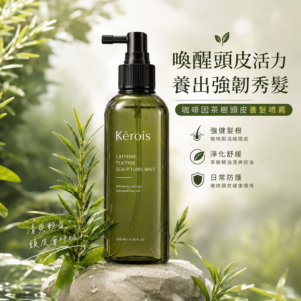 Kérois 咖啡因茶樹頭皮養髮噴霧 200ml — 圖 7