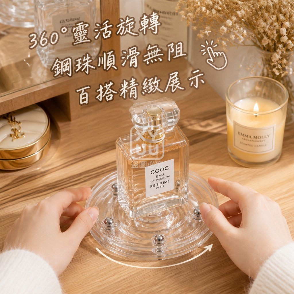 (4個)壓克力透明轉盤底托 — 圖 3