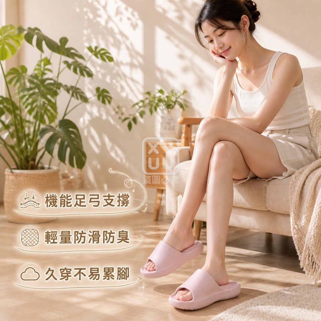 機能足弓防滑拖鞋 — 圖 3