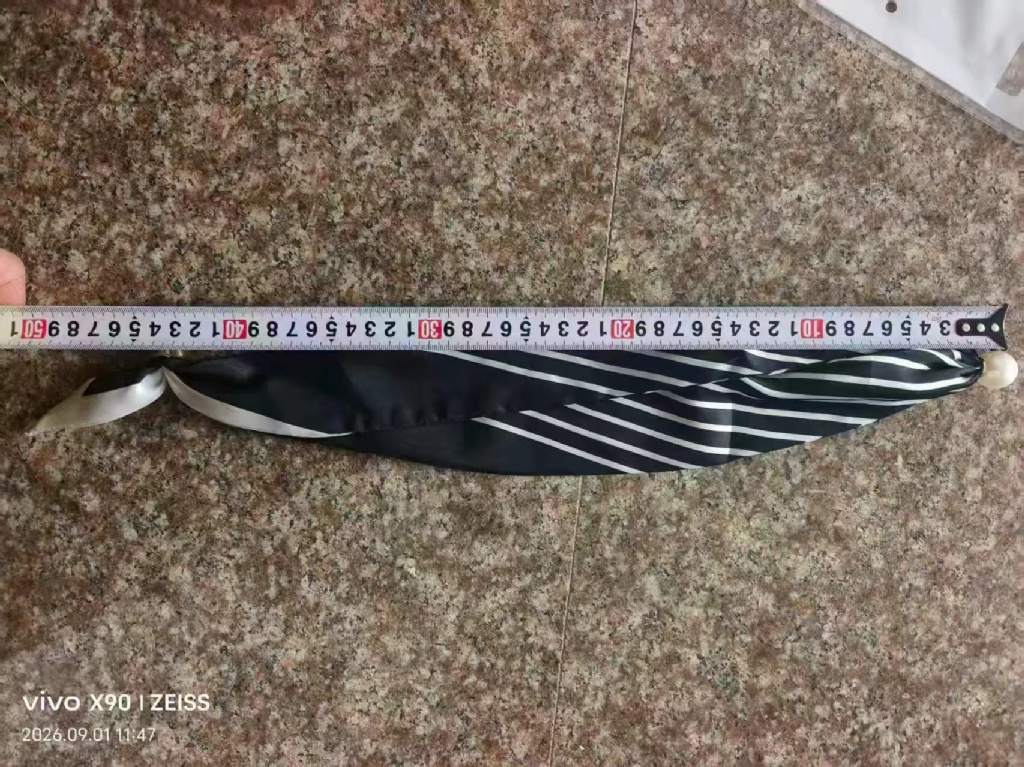 (2個)法式珍珠磁吸免打結絲緞造型小領巾 — 圖 6