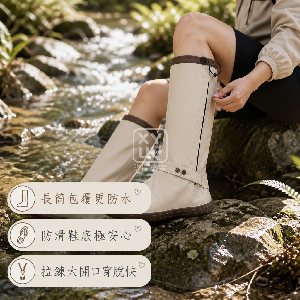 長筒登山防滑雨鞋套 — 圖 3