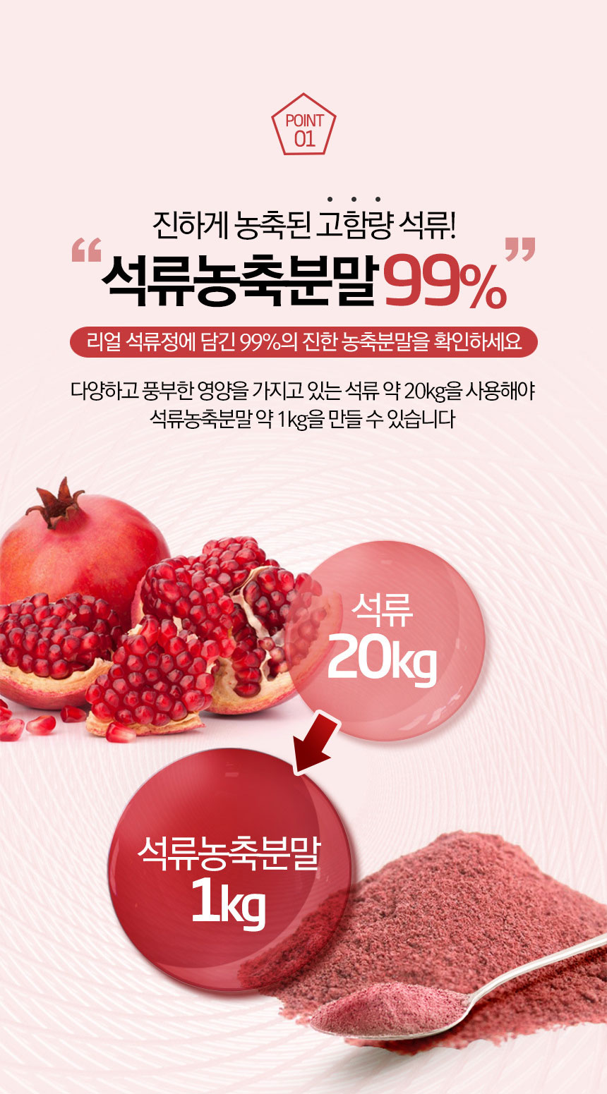空運團-韓國 FUNEAT Real Pomegranate 西班牙石榴濃縮錠500mg×90錠 單罐 — 圖 4